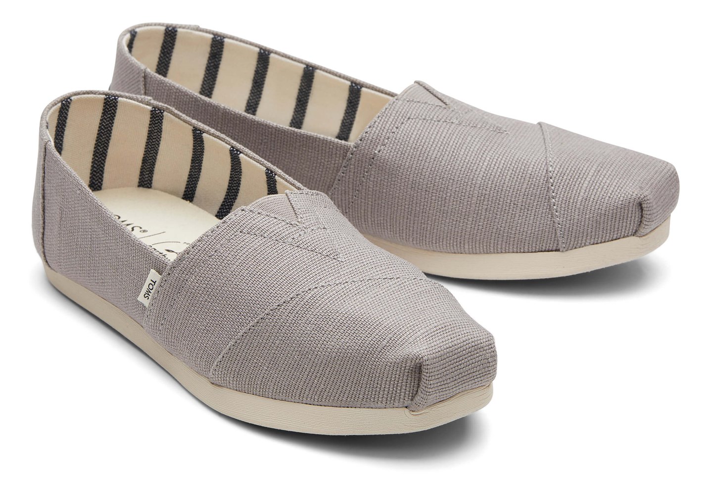 Toms Espadryle Damskie Szare - Alpargata Heritage Płócienne - 20IXYJFTQ